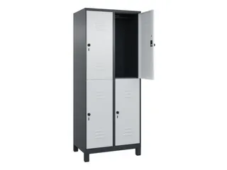 dubbeldekse locker,HxBxD 1950x800x500mm,2x2vak.,vak B 400mm - 2