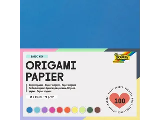 Origami papier Folia 70gr 15x15cm 100 vel assorti kleuren - 1