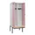 locker met bank,voor scheiding van kleding,HxBxD 2120x800x815mm,2vak