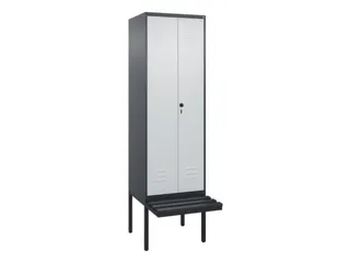 locker voor scheiding van kleding,HxBxD 2120x600x815mm,2vak - 1