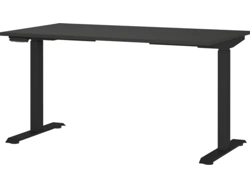Elektrisch ihv bureau,HxBxD 720-1200x1400x800mm,blad grafiet
