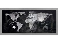 Glasmagneetbord Sigel Artverum 130x55x1.2cm Wereldkaart
