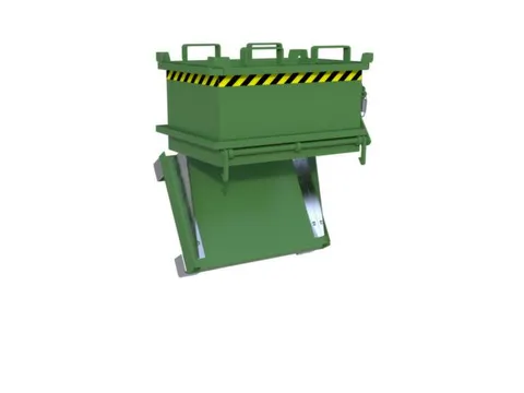 Centreerwand,V. Mini-Bodemklepcontainer 0,13M³,Plaatstaal