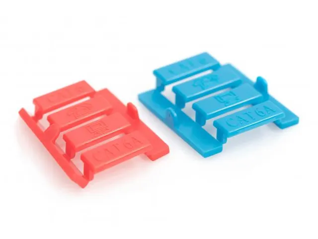 Frontpaneel 2-poorts 45x45mm Schuin voor frame DN-93802-5-SH Wit