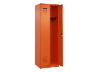 locker,HxBxD 1850x600x500mm,2vak,vak B 300mm,cil.-slot,staand op vloer - 2