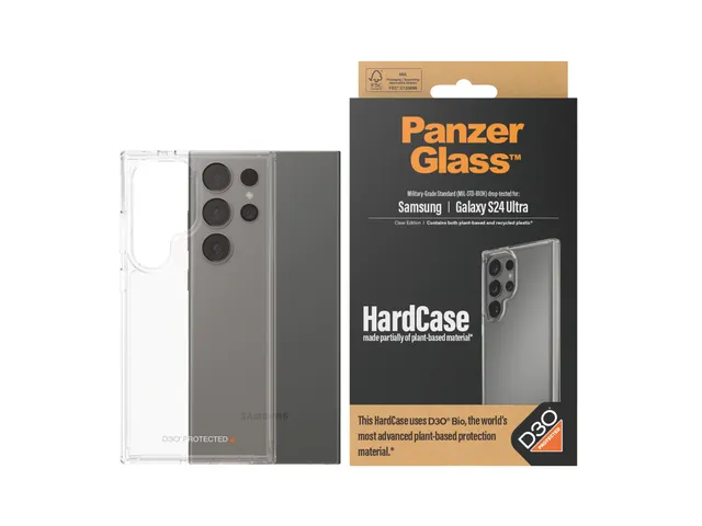 PanzerGlass HardCase Transparent w. D3O Samsung Galaxy S24 Ultra,