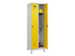 locker,HxBxD 1950x600x500mm,2vak,vak B 300mm,draaigrendel,voeten