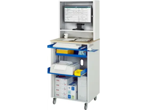 pc-kast,HxBxD 1810x720x660mm,monitorvak,toetsenbord-/muisblad