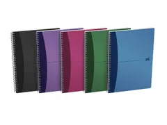 Spiraalblok Oxford Urban Mix A4 90vel ruit 5mm assorti