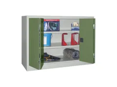 Ruime Vouwdeurkast 1000x1200x500mm 2legborden Ral7035 Front Ral6011