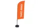 Promotievlag Alu Wind complete set "TAKE AWAY" Oranje ECO print