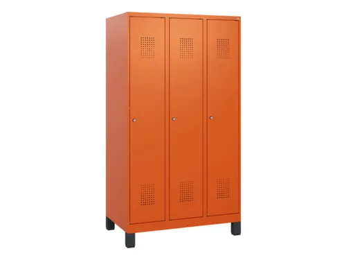 schoollocker,HxBxD 1630x900x500mm,3vak,vak B 300mm,cil.-slot,voeten