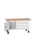 werkbank,HxBxD 830x1500x600mm,multiplexblad,uitrusting: 3laden,kast