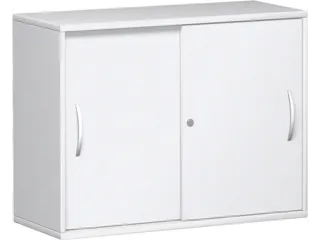 schuifdeurkast,HxBxD 770x1000x430mm,decor romp wit,decor front wit - 1