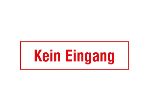 aanwijzingsbord,Geen ingang,PVC,om te verlijmen,HxB 70x250mm
