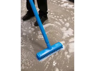 Vikan Hygiene luiwagen met waterdoorvoer zwart extra hard 270mm - 6