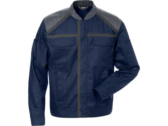 Fristads 4555 STFP werkjas, marineblauw/grijs, maat S, per stuk