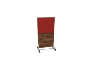 scheidingswand,HxB 1545x800mm,NP-tiepolo nut,BN4011-rood - 2