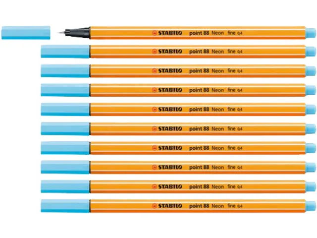 Fineliner STABILO point 88/031 fijn neon blauw