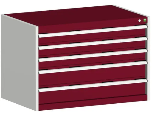 ladekast HxBxD 700x1050x750mm 5laden romp RAL7035 front RAL3004