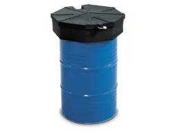 trechter,ESD,v. 200l vat,HxØ 190x690mm,m. zeef,deksel