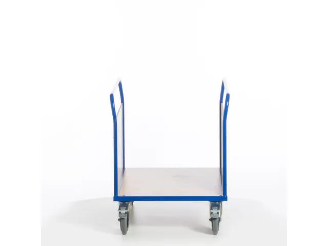 chariot à ridelles longitudinales,force 600kg,plateau Lxl 1200x770mm