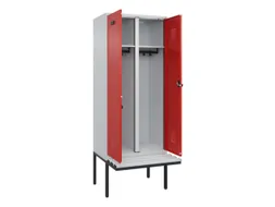 locker met bank,voor scheiding van kleding,HxBxD 2120x800x815mm,2vak