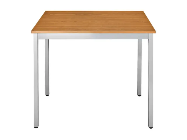 Tafel Vierkant 70x60 Cm Rechthoekig Frame Aluminium Blad Kersenhout