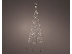 Lumineo ijzer Kerstboom met LED-verlichting 70x200cm