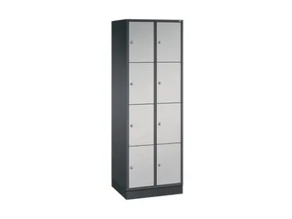 lockerkast,HxBxD 1950x620x500mm,2x4vakken,cil.-slot,sokkel - 2