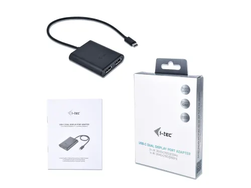 USB-C naar 4K Dual DisplayPort Adapter