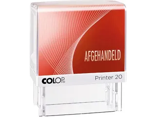 formulestempel Printer tekst: AFGEHANDELD - 1