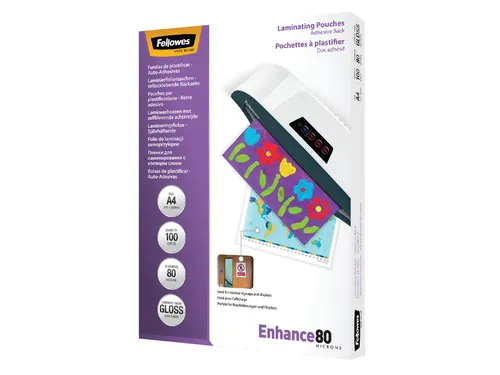 Lamineerhoes Fellowes Zelfklevend A4 80 Micron