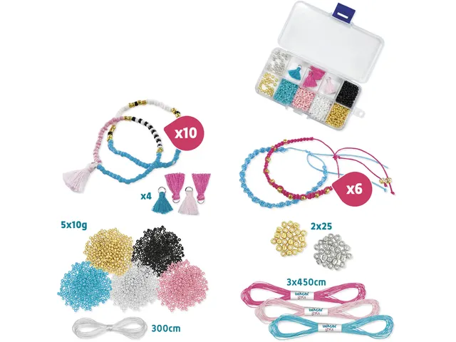 Set bracelets Maped Creaty Imagin'Style 16 pièces assorti
