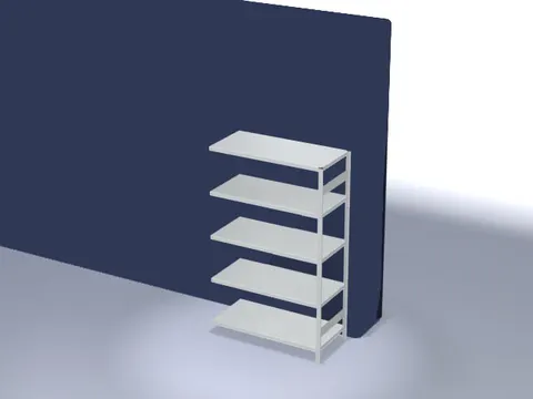 magazijnstelling,aanbouwveld,HxBxD 2000x1310x635mm,vakl. 190kg