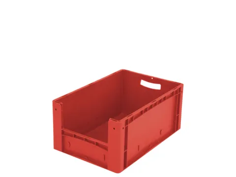 Euronorm Stapelkrat M. Grijpopening Pp Hxlxb 270X600X400Mm Rood