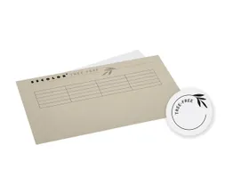Vouwmap Djois Tree-Free folio gelijk 226gr grijs