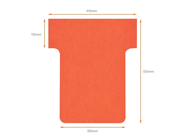 Planbord T-kaart Nobo nr 1.5 36mm rood