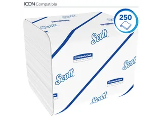 Toiletpapier Scott gevouwen tissue 2-laags 36x250stuks wit 8508 - 4