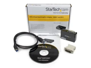 Usb 3.0 Naar Hdmi En Dvi 2x Monitor Externe Videokaart Adapter - 1