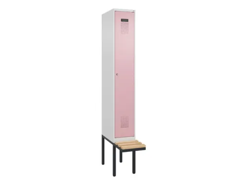 locker met bank,HxBxD 2120x300x815mm,1vak,vak B 300mm,cilinderslot