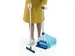 Ecolab Baggy Vloertrekker Aluminium Blauw