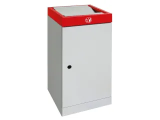 afvalbak,niet-brandbaar,70l,HxBxD 850x400x300mm,binnenbak staal - 2