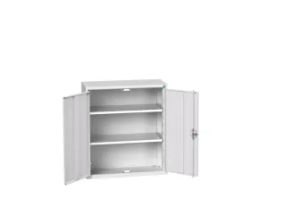 wandkast 900x800x350mm 2xStalen bodem sokkel Ral 7035 front Ral 7035 - 1