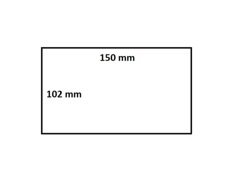 Labeletiket IEZZY Zebra 3005281-T 102x150mm 19mm wit permanent 110st