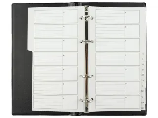 Telefoonalbum Kangaro 215x130mm A-Z 4-rings zwart - 5