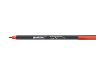 Brushpen edding 4200 porselein rood - 1