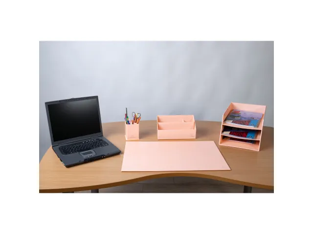 Kartonnen Brievenbak Met 3 Verdelingen Koraal