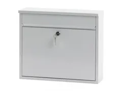 Wandbrievenbus 31.5cm Wit Staal