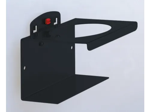 blikhouder,v. perfoplaat,enkelvoudig,B 100mm,Ø 70mm,RAL7016